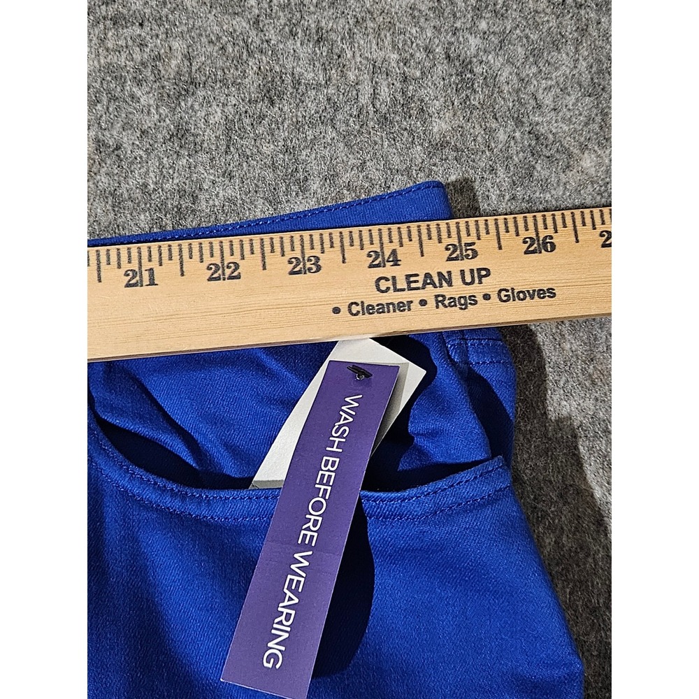 Catherines The Universal Jean Women's 32W Blue Stretch Capri Pants NWT - Picture 3 of 11